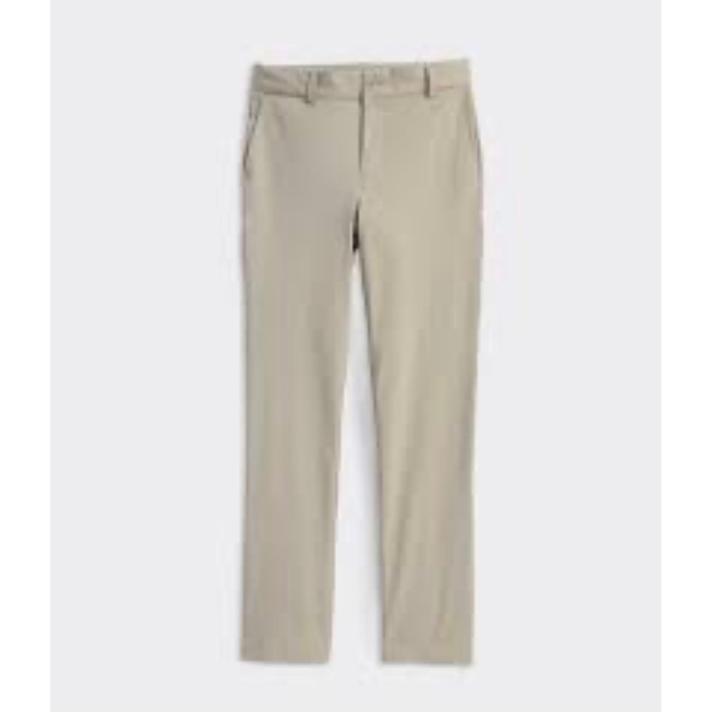 Vineyard Vines Boys Performance Breaker Pants Khaki Tan Size 10 Golf Chino Snags